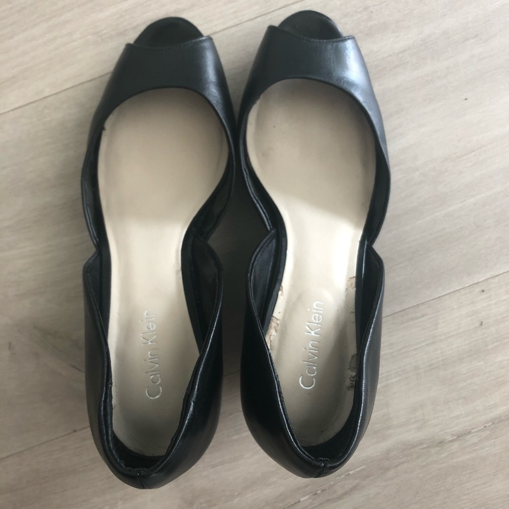 Black Calvin Klein Wedges